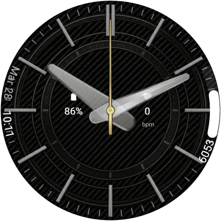 Carbon Precision watch face preview