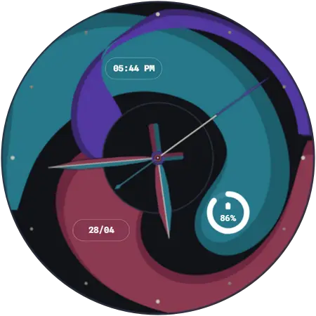 Fluid Orbit watch face, alternative preview 2