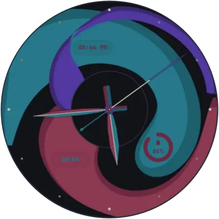 Fluid Orbit watch face preview