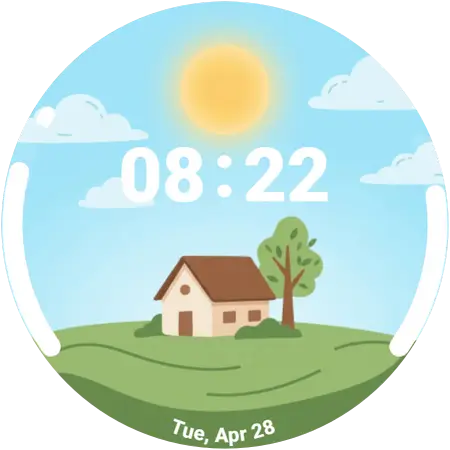 Horizon Haven watch face, alternative preview 2