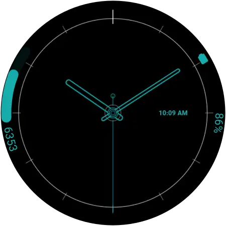 Mono Line watch face, alternative preview 2