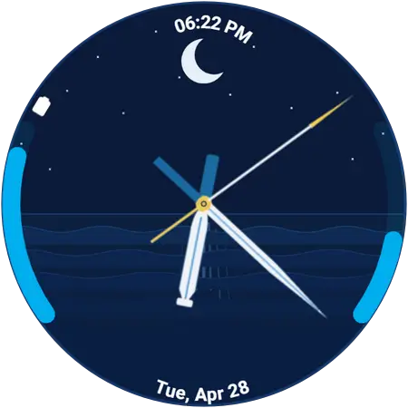 Ocean Horizon 2 watch face preview