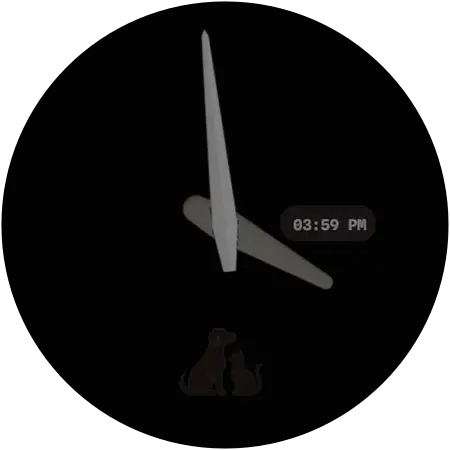 Paw Haven watch face, alternative preview 3