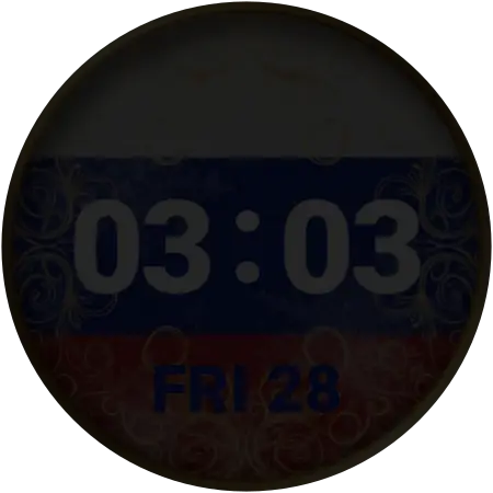 Russia watch face, alternative preview 2
