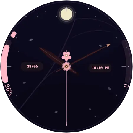 Sakura watch face preview