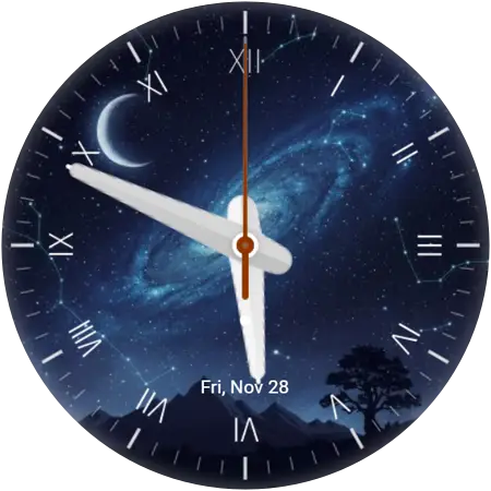 The Galaxy watch face preview