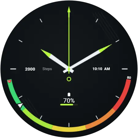 Tracer watch face preview